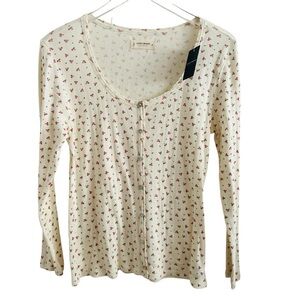 Lucky Brand Floral long Sleeve Top